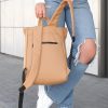 Женский рюкзак роллтоп Sambag RollTop One бежевый