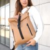 Женский рюкзак роллтоп Sambag RollTop One бежевый