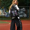 Женский рюкзак Sambag RollTop One с принтом черный
