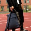 Рюкзак роллтоп чоловічий Sambag RollTop LZT чорний з принтом