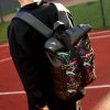 Рюкзак роллтоп чоловічий Sambag RollTop LZT чорний з принтом