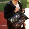 Рюкзак роллтоп чоловічий Sambag RollTop LZT чорний з принтом
