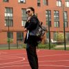 Рюкзак роллтоп чоловічий Sambag RollTop LZT чорний з принтом