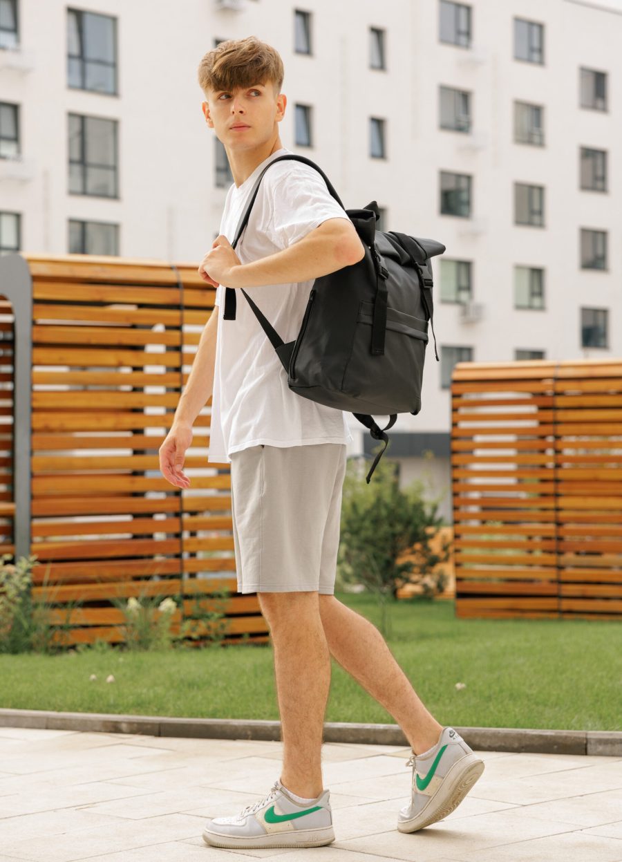 Мужской рюкзак Sambag RollTop Milton черный