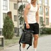 Мужской рюкзак Sambag RollTop Milton черный