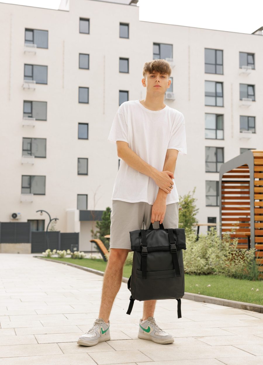 Мужской рюкзак Sambag RollTop Milton черный