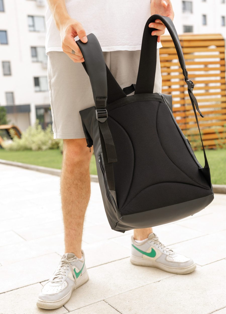 Мужской рюкзак Sambag RollTop Milton черный