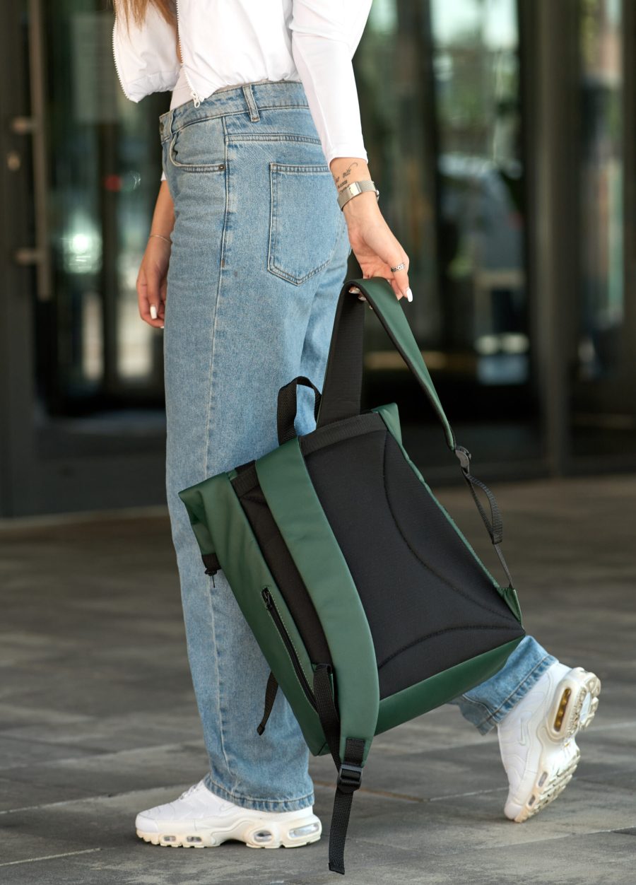 Женский рюкзак роллтоп Sambag RollTop Milton зеленый