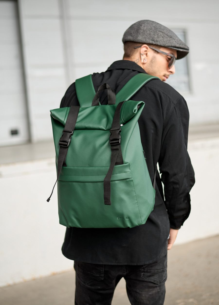 Мужской рюкзак роллтоп Sambag RollTop Milton зеленый