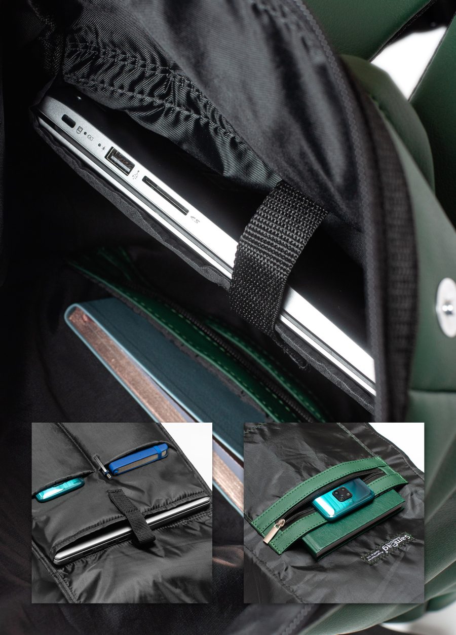 Мужской рюкзак роллтоп Sambag RollTop Milton зеленый