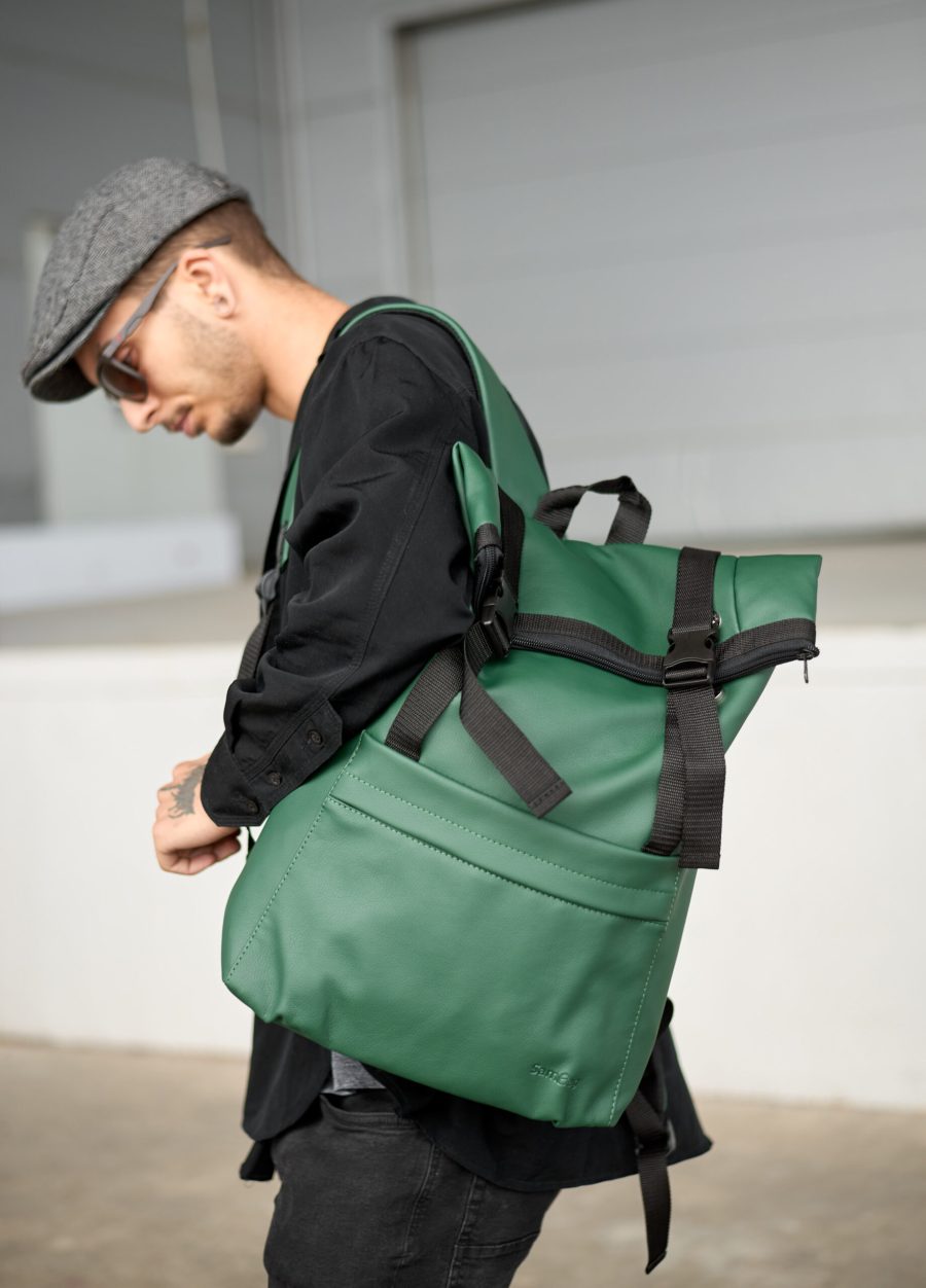 Мужской рюкзак роллтоп Sambag RollTop Milton зеленый