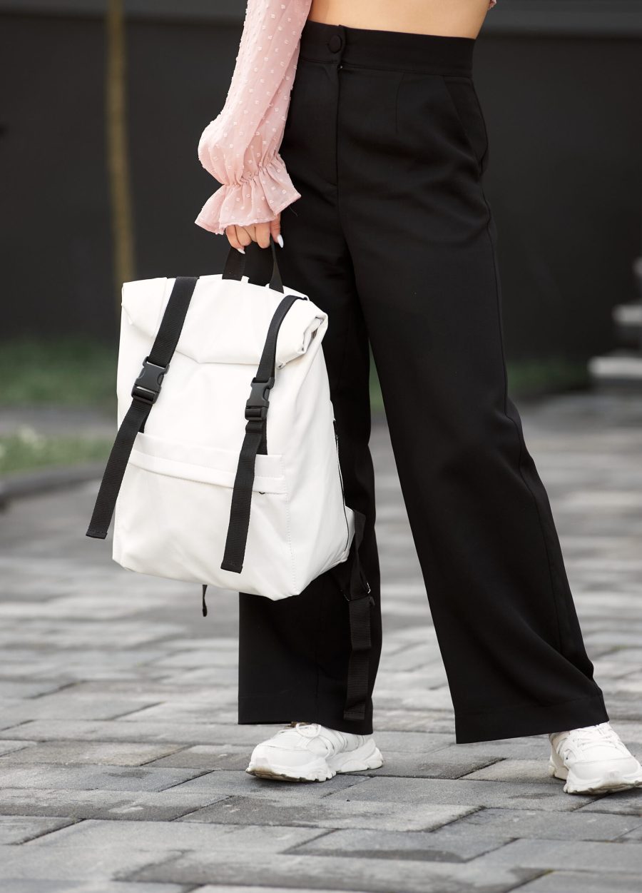 Рюкзак роллтоп жіночий Sambag RollTop Milton білий