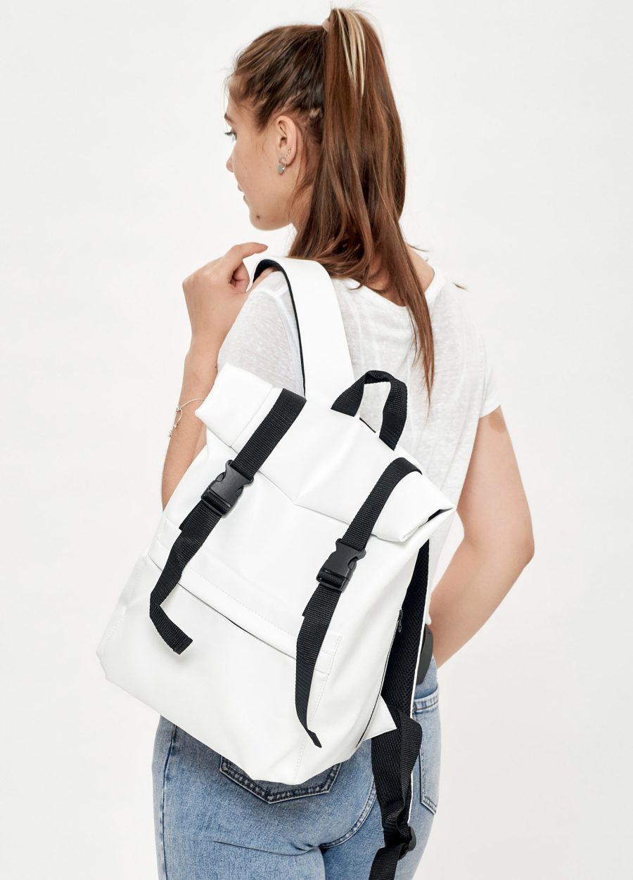 Рюкзак роллтоп жіночий Sambag RollTop Milton білий