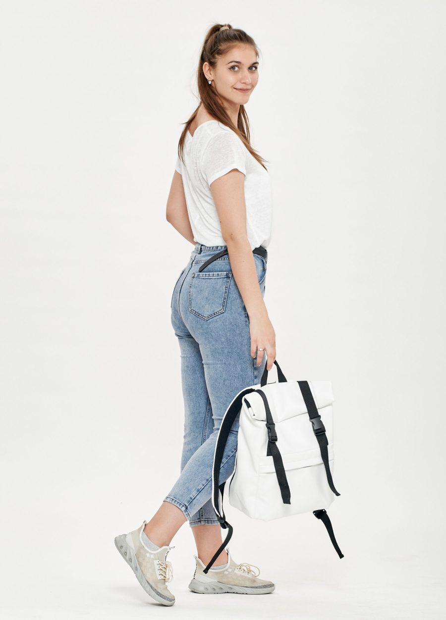 Рюкзак роллтоп жіночий Sambag RollTop Milton білий
