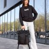 Женский рюкзак роллтоп Sambag RollTop Milton тканевый черный