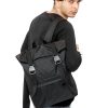 Рюкзак чоловічий Sambag RollTop Milton чорний тканинний