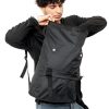 Рюкзак чоловічий Sambag RollTop Milton чорний тканинний