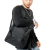 Рюкзак чоловічий Sambag RollTop Milton чорний тканинний