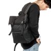 Рюкзак чоловічий Sambag RollTop Milton чорний тканинний