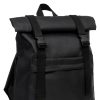 Женский рюкзак роллтоп Sambag RollTop Milton тканевый черный