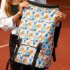 Женский рюкзак RollTop Milton черный с принтом