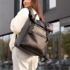 Рюкзак жіночий для ноутбука Sambag RollTop чорний