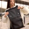 Рюкзак жіночий для ноутбука Sambag RollTop чорний