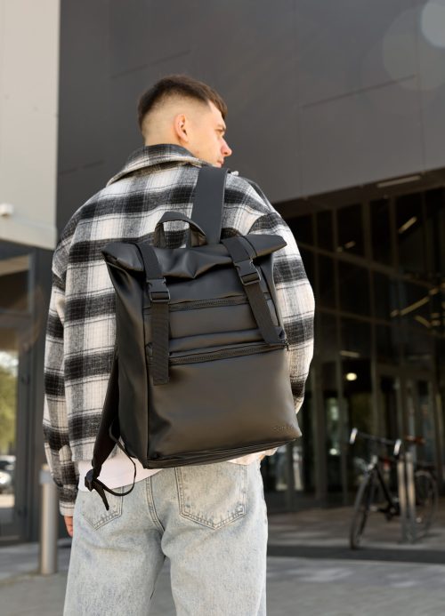 Мужской рюкзак роллтоп Sambag RollTop Zard черный