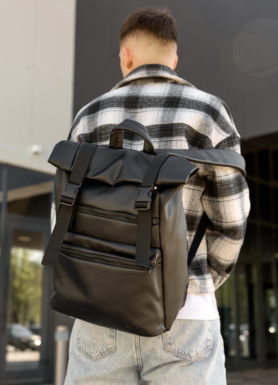 Мужской рюкзак роллтоп Sambag RollTop Zard черный