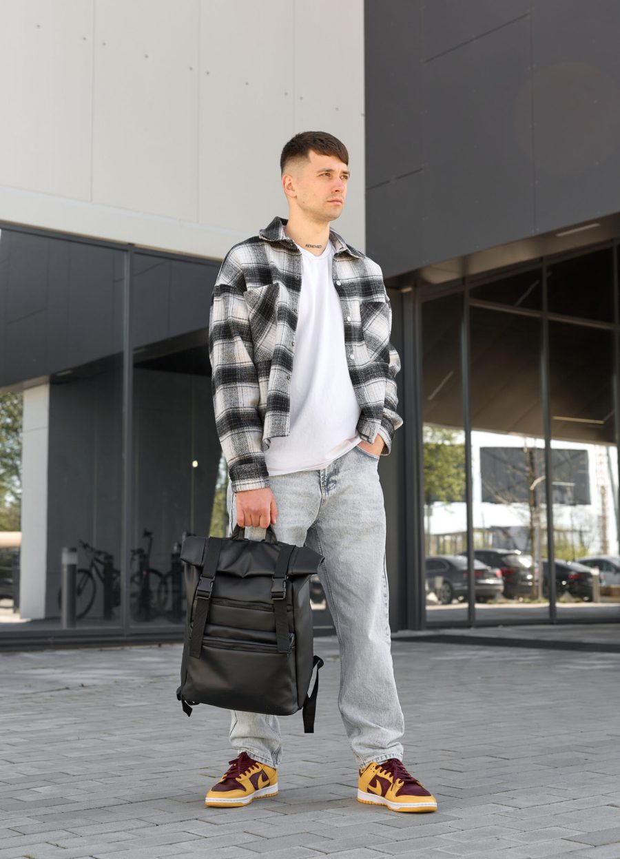 Мужской рюкзак роллтоп Sambag RollTop Zard черный