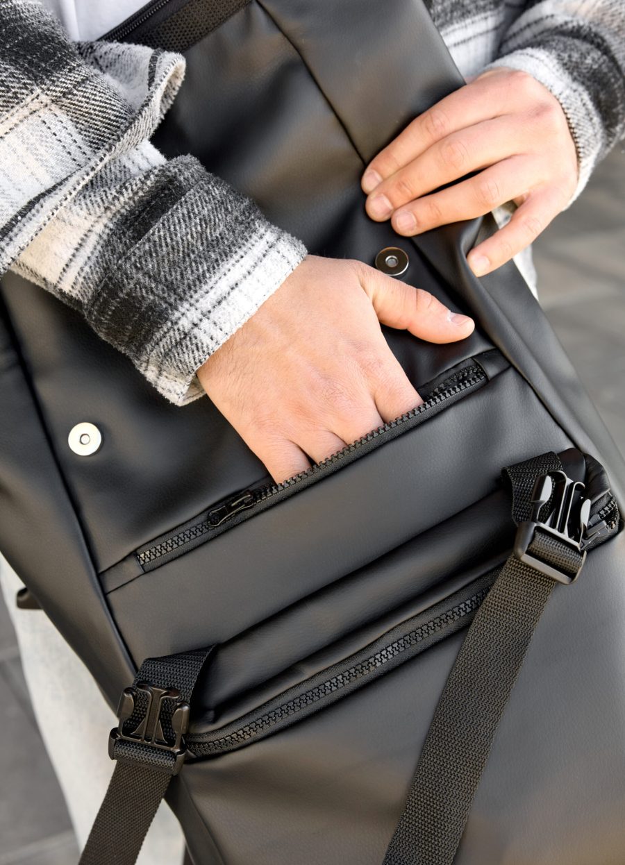 Мужской рюкзак роллтоп Sambag RollTop Zard черный