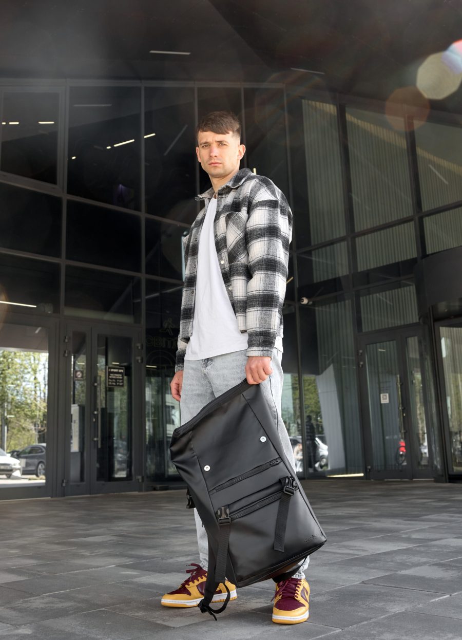Мужской рюкзак роллтоп Sambag RollTop Zard черный