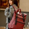 Рюкзак роллтоп жіночий для ноутбуку Sambag RollTop LTT бордо