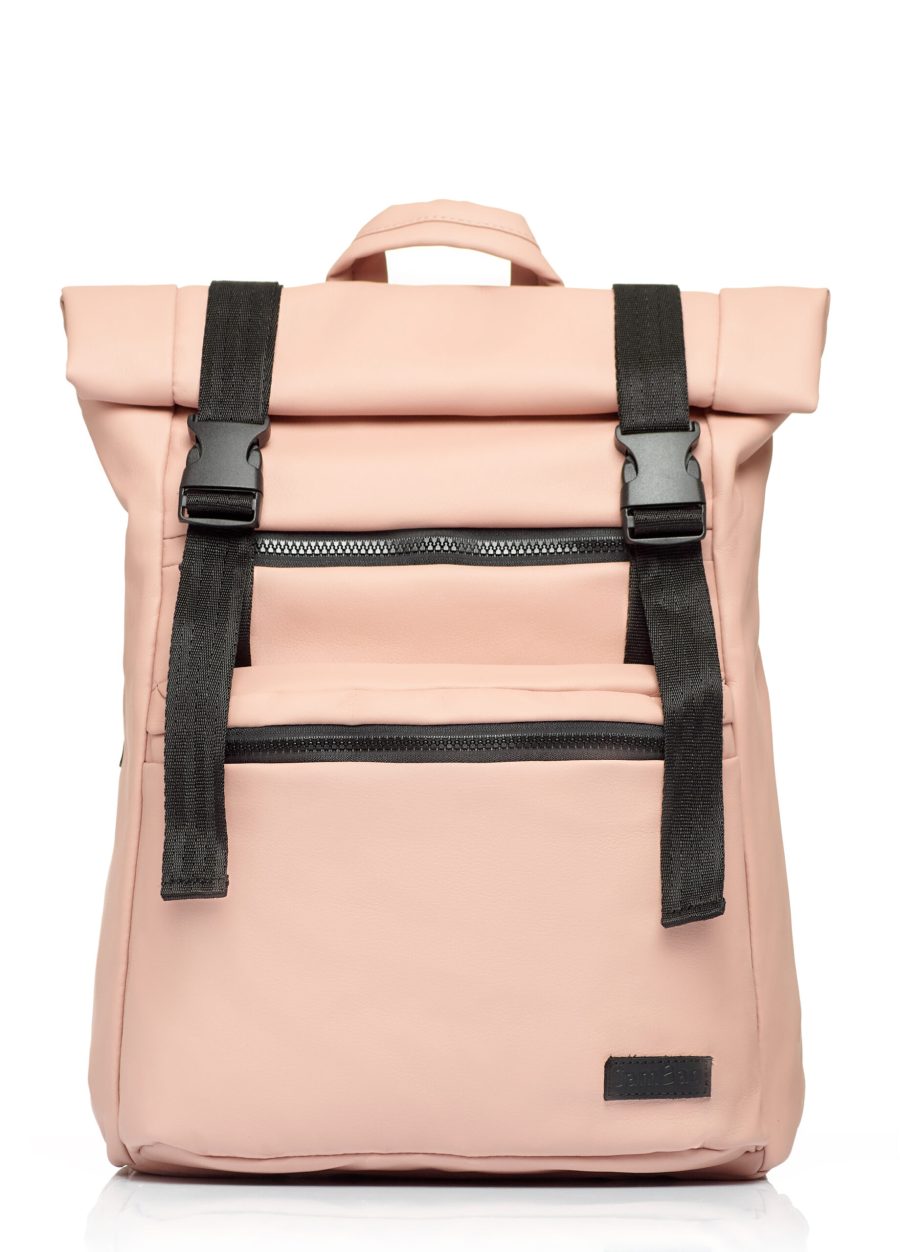Женский рюкзак для ноутбука Sambag RollTop LTT пудровый