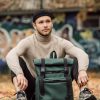 Мужской рюкзак роллтоп Sambag RollTop Zard зеленый