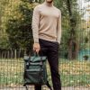 Мужской рюкзак роллтоп Sambag RollTop Zard зеленый