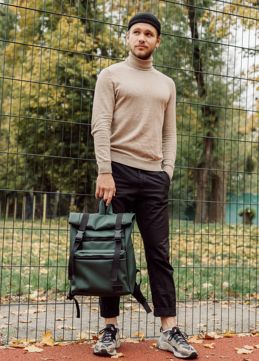 Мужской рюкзак роллтоп Sambag RollTop Zard зеленый