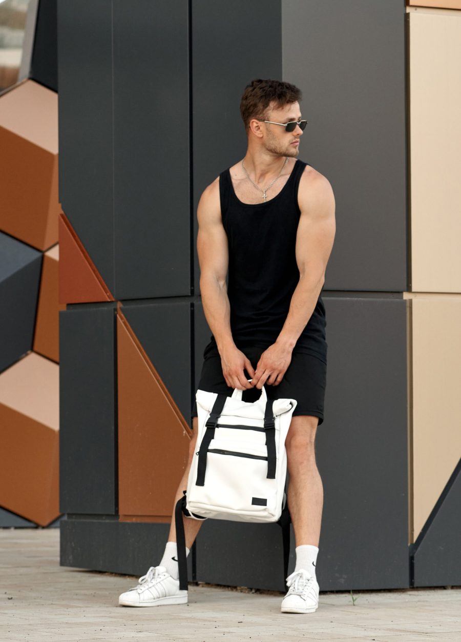 Рюкзак роллтоп чоловічий Sambag RollTop Zard білий
