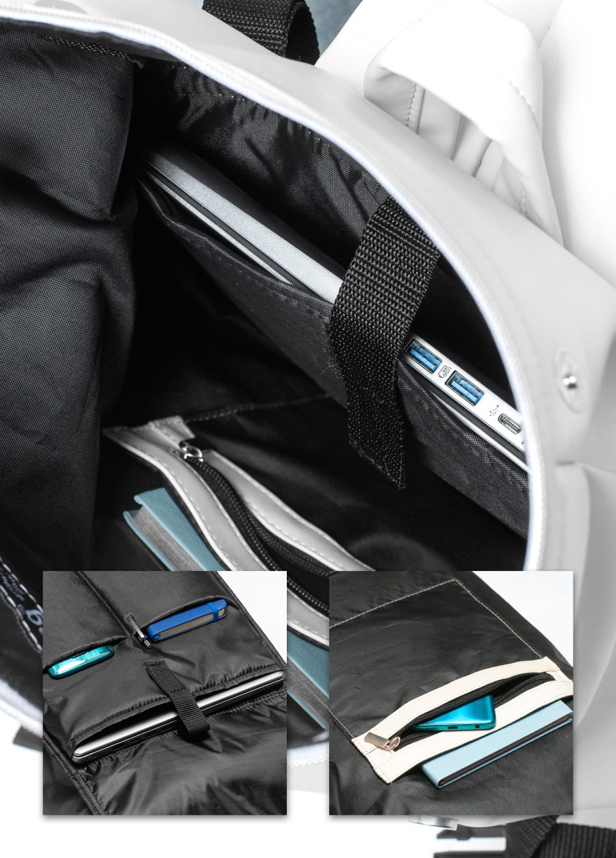 Рюкзак роллтоп чоловічий Sambag RollTop Zard білий