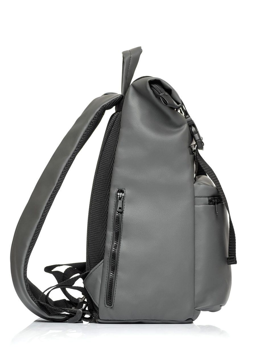 Женский рюкзак роллтоп для ноутбука Sambag RollTop LTT графитовый
