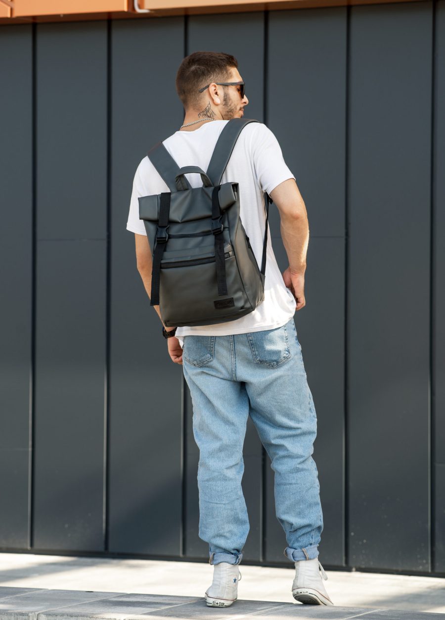 Мужской рюкзак роллтоп Sambag RollTop Zard графитовый