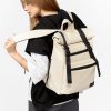 Женский рюкзак для ноутбука Sambag RollTop LTT молочный