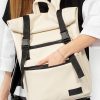 Женский рюкзак для ноутбука Sambag RollTop LTT молочный