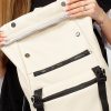 Женский рюкзак для ноутбука Sambag RollTop LTT молочный
