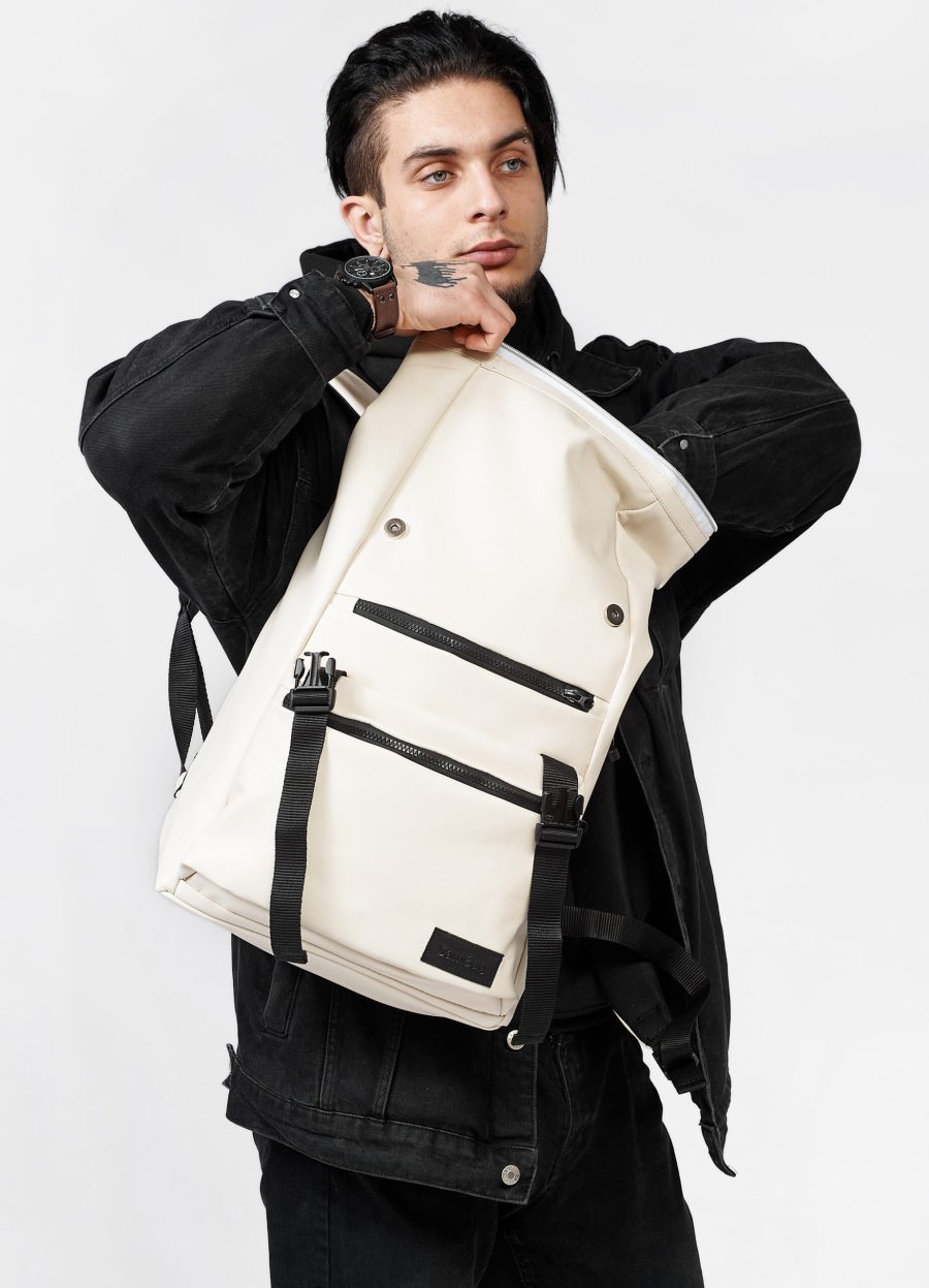 Рюкзак чоловічий Sambag RollTop Zard молочний