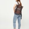Женский рюкзак для ноутбука Sambag RollTop LTT шоколадный