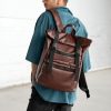 Рюкзак чоловічий роллтоп Sambag RollTop Zard шоколадний