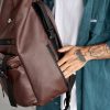 Рюкзак чоловічий роллтоп Sambag RollTop Zard шоколадний