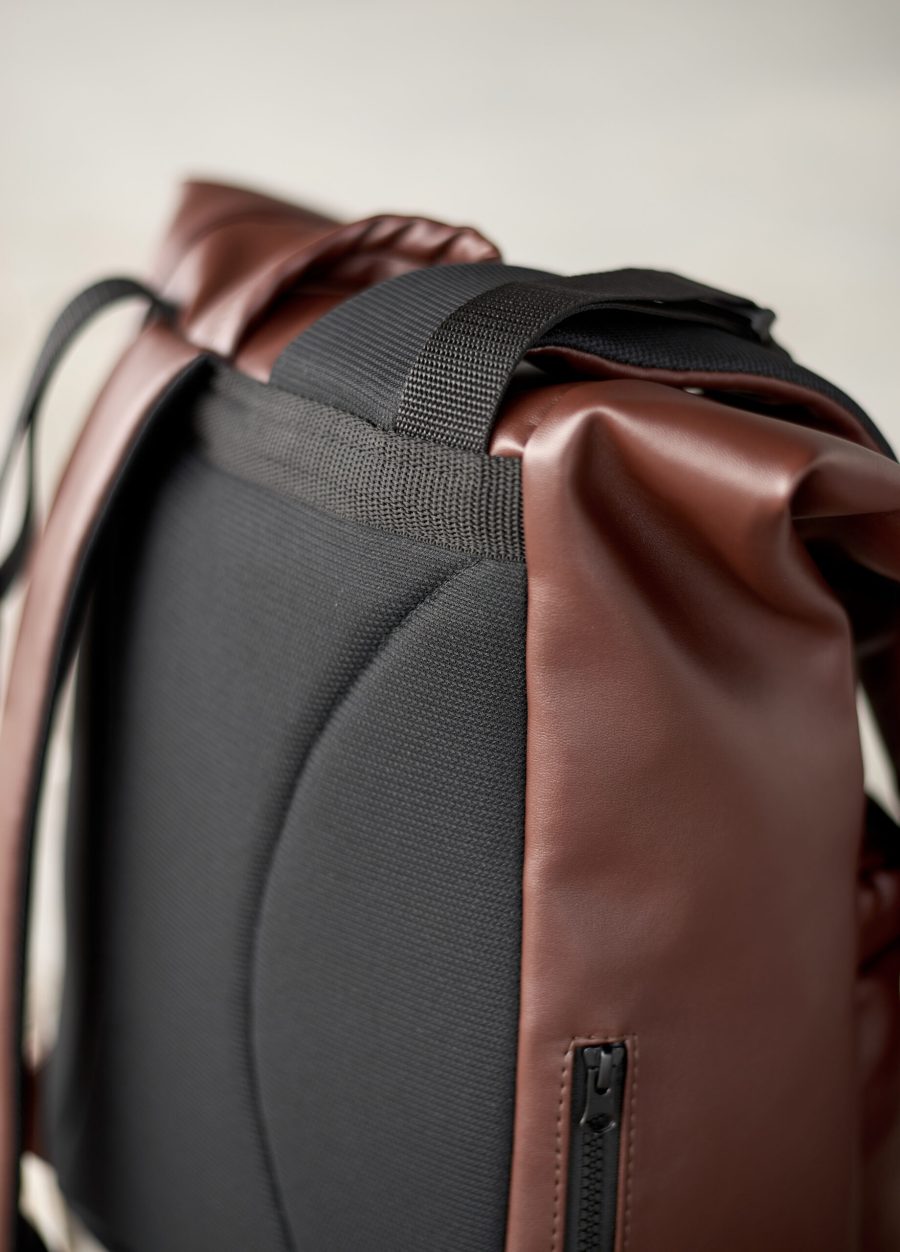 Женский рюкзак для ноутбука Sambag RollTop LTT шоколадный