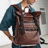 Рюкзак чоловічий роллтоп Sambag RollTop Zard шоколадний